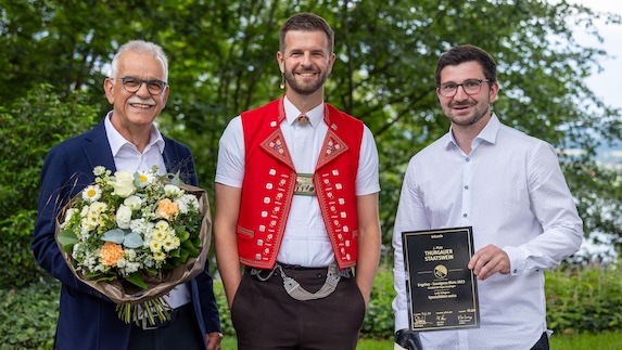 Markus und Julian mit Nicolas Senn