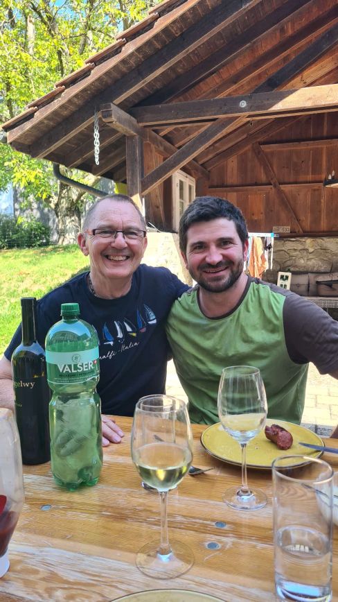 Sämi und Julian (und ein Zipfel Servelat)