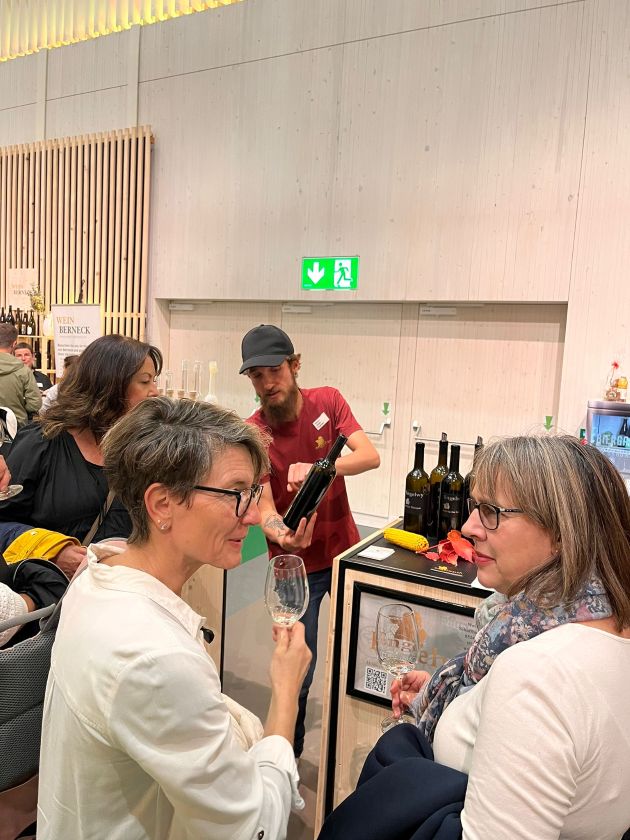 Simon am RegioHerz-Stand am Montag