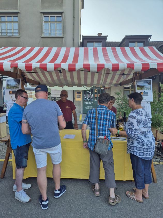 Viel Betrieb an unserem Stand