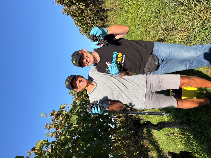 Bruno und Sämi haben Freude