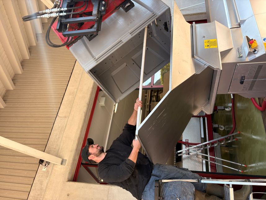 Julian bei der Arbeit