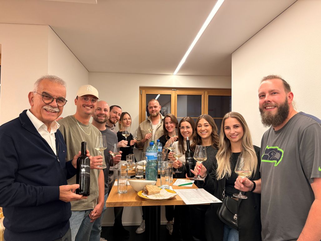 Ein ganz cooles Grüppli bei uns in der Degustation