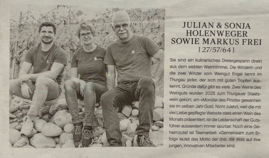 Julian, Sonja und Markus im "Who is Who"-Magazin